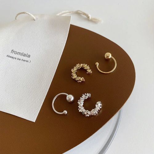 Simple Gold Beads Ear Cuff Set | R0796